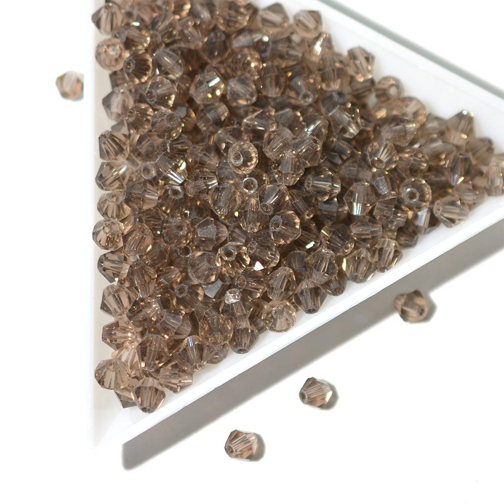 4MM Faceted Austrian Crystals Glass Beads Bicone Shape Spacer Loose Beads for Jewelry Making DIY