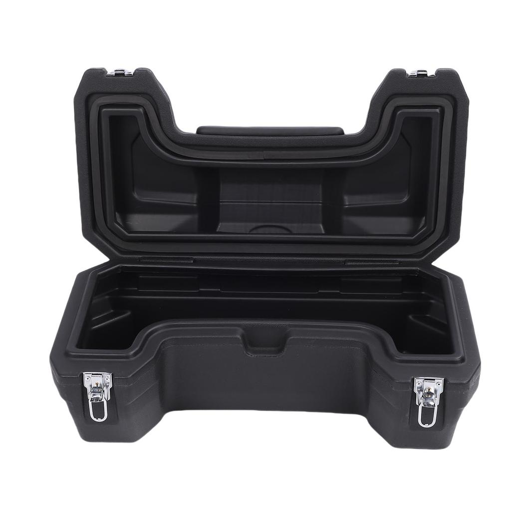 ATV Rear Storage Box 55L Large Capacity Rain Proof ATV Rear Luggage Box with Backrest and Safety Lock for Hiking Camping