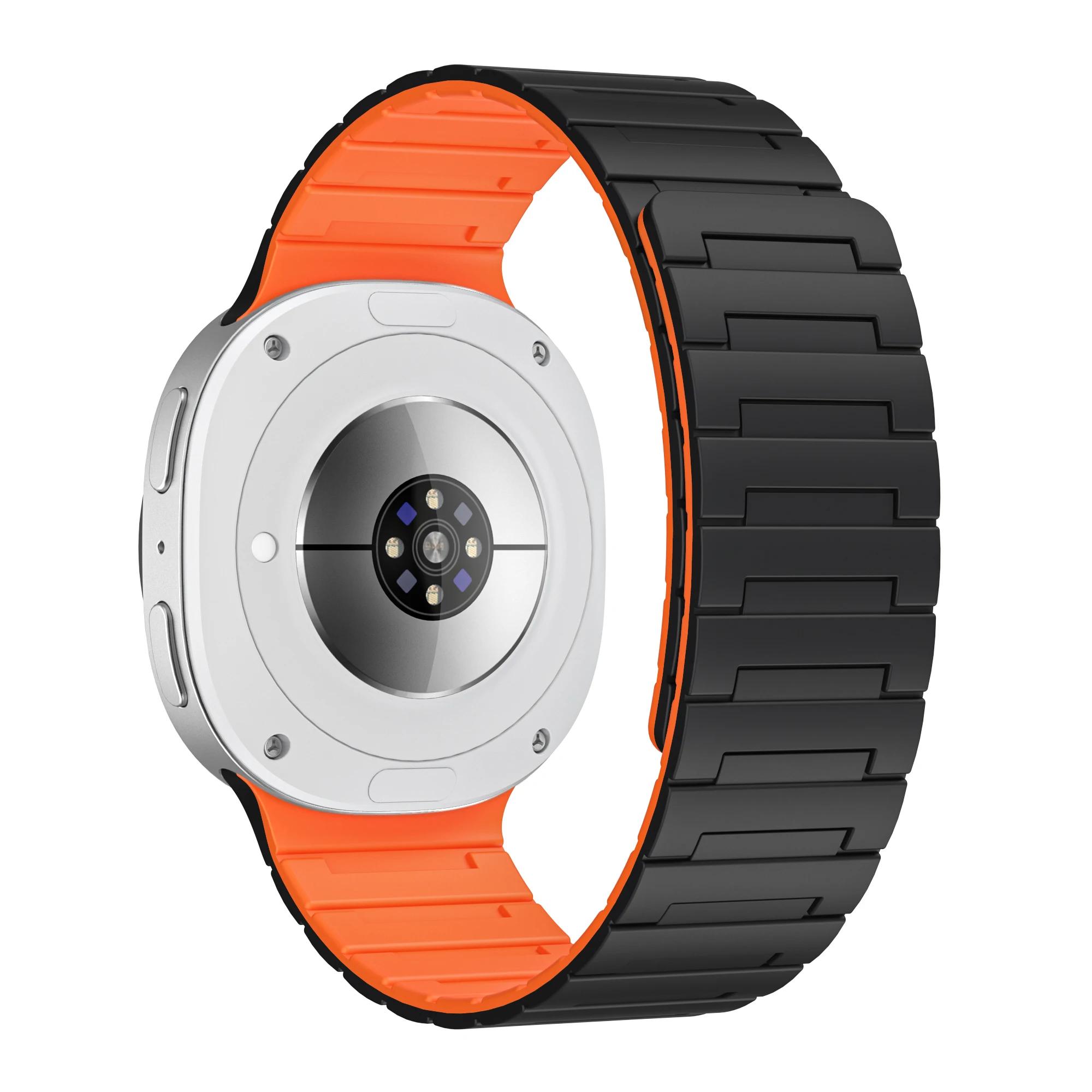 

No Gaps Magnetic Band For Samsung Galaxy Watch 8 classic/ 8 44/40mm 46mm Silicone Loop Strap For Galaxy Watch8 Correa Accessorie Watch 8 Classic