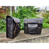 2 Motorcycle Leather Saddle Pannier Vintage Storage Bags