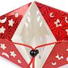 1pc Colorful Hanging Star Lantern 3D Pentagram Lampshade Christmas Ornament