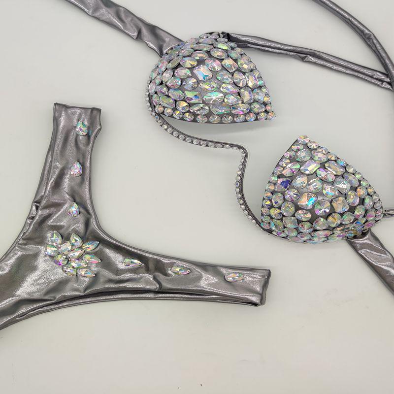 2020 Vibrant Sewn Diamond Bikini Swimwear