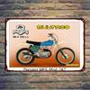 Retro Tin Motorcycle Wall Art for Cafe Bar Garage Decor
