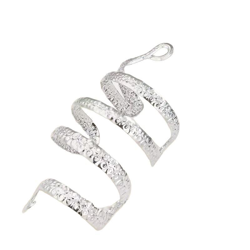 Personality Exaggerated Serpentine Open Arm Ring Punk Hip Hop Style Retro Hollow Women's Arm Ring Daily Party