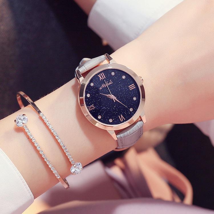 Star Watch Belt Waterproof Women'S Watch Fashion Trend Fashion Watch Women'S Quartz Watch
