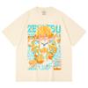 230 Gsm 100% Cotton Demon Slayer V100 Zenitsu Print Unisex Heavy Cotton T Shirt