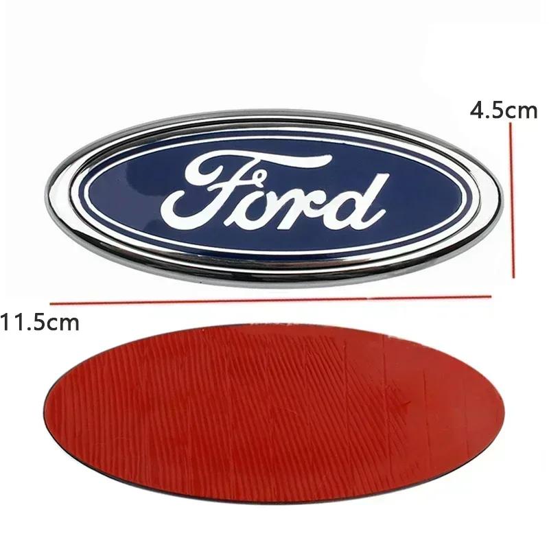 115x45mm ABS Car Rear Badge Front Hood Bonnet Emblem Accessories for Focus Fiesta Mondeo F150 Ranger Fusion Kuga