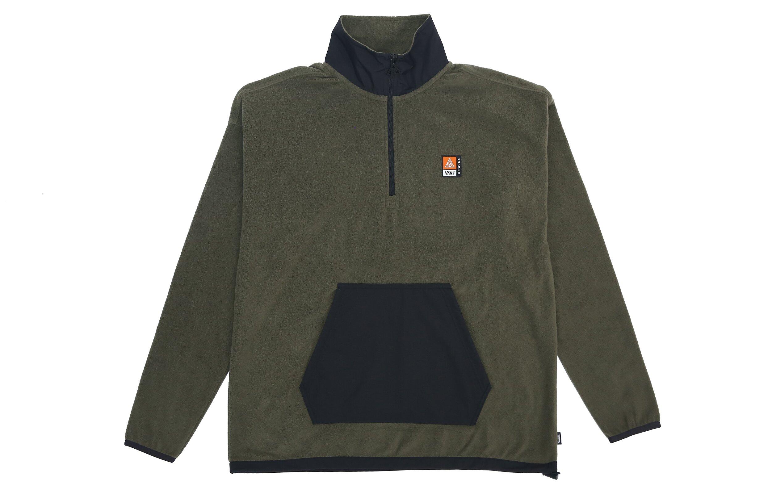 Vans AVE 2.0 Sweatshirts Unisex Army Green Stand Collar Moderate Regular VN0A4USGKCZ M