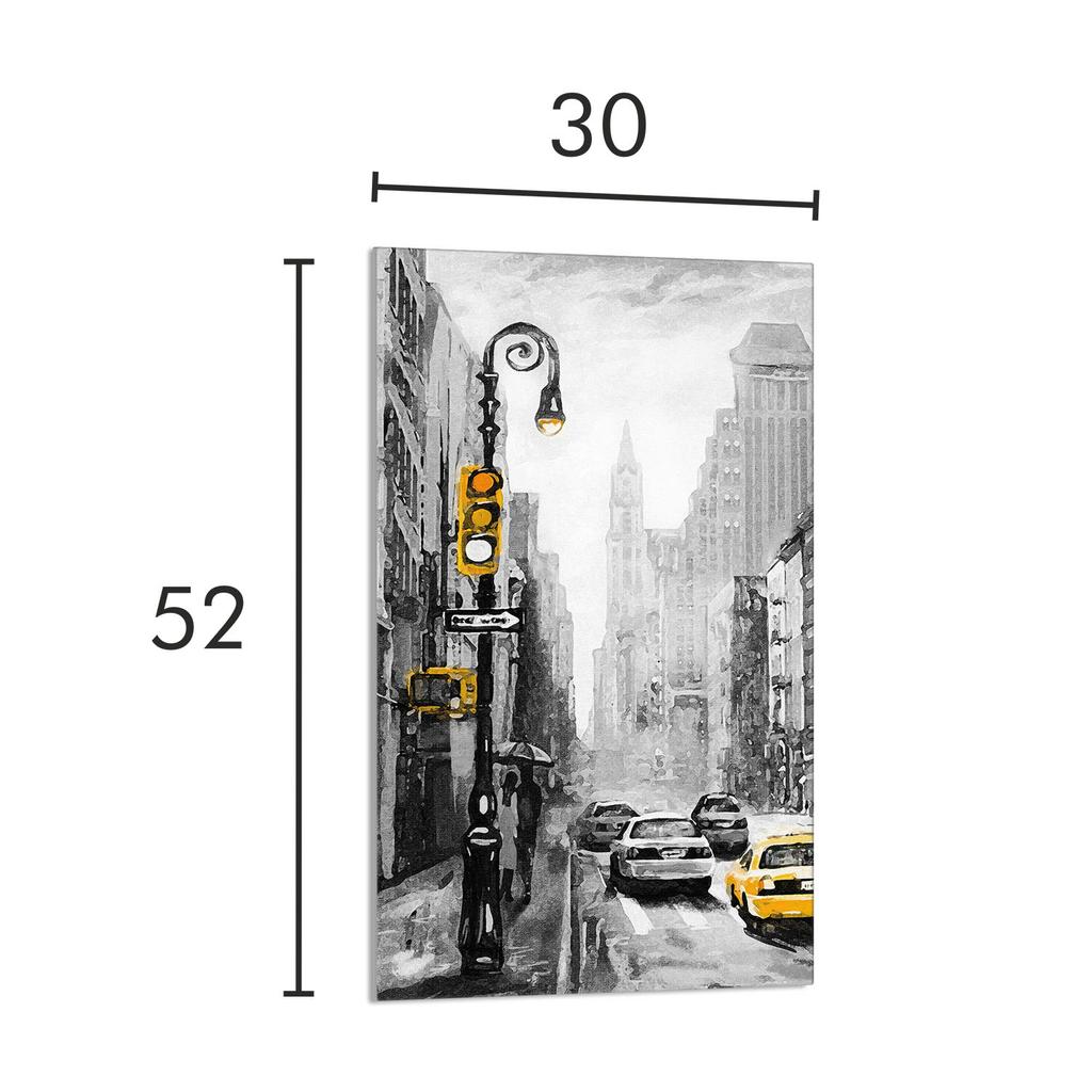 SZKLANA DESKA DO KROJENIA 30x52 Miasto