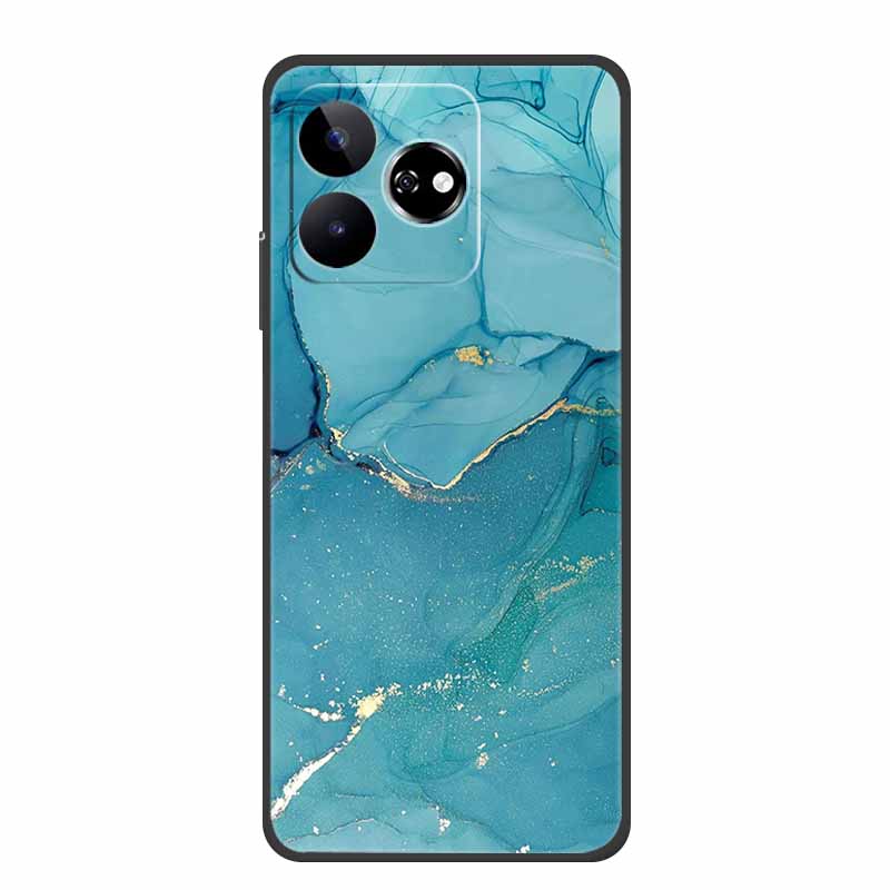 For ZTE Blade V60 Case 6.72" Marble TPU Soft Silicone Back Cover Phone Cases for ZTE Axon 60 4G Protector Cute Mica Painted etui