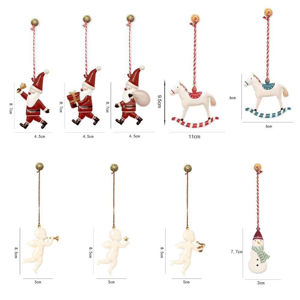 Iron Art Hang Pendants Cartoon Soldiers Angel Drop Ornaments NEW Christmas Hanging Decoration  Gift