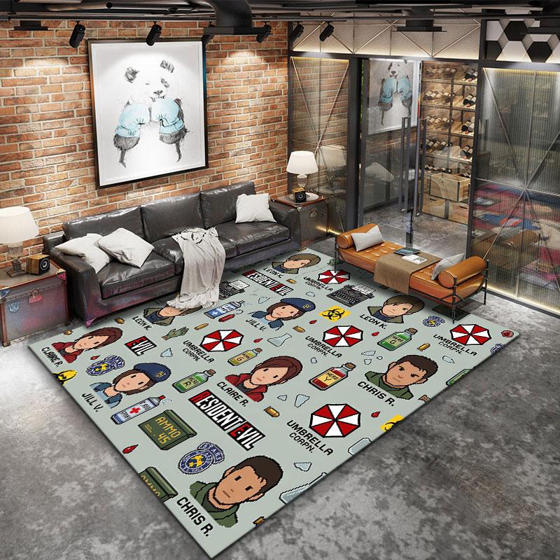 Resident Evil Carpet Rug For Living Room Bedroom Home Sofa Decoration Kids Play Nonslip Floor Mat