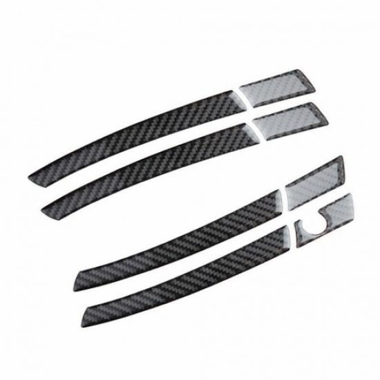 Outside Door Handle Cover Trim 8PCS Fit For Benz E-Class 2009-2015 Carbon Fiber