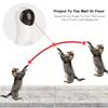 Automatic Laser Cat Toy with Spinning Laser for Cats - Interactive Play Mode, Adjustable Speed, 15-Minute Timer, USB or Battery