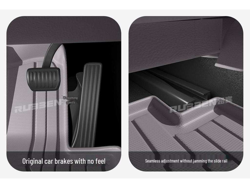 Pamir Brown TPE Floor Mats for Nio ES8 - Complete Car Interior Accessory Set