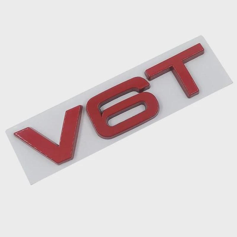 

Стайлинг автомобиля 3D Металл V6T V8T V6 V8 T Fender Боковая эмблема кузова Хвост багажника Наклейка на крыло для A4 A3 A5 A6 A1 Q3 Q5 Q7 V6T-Red
