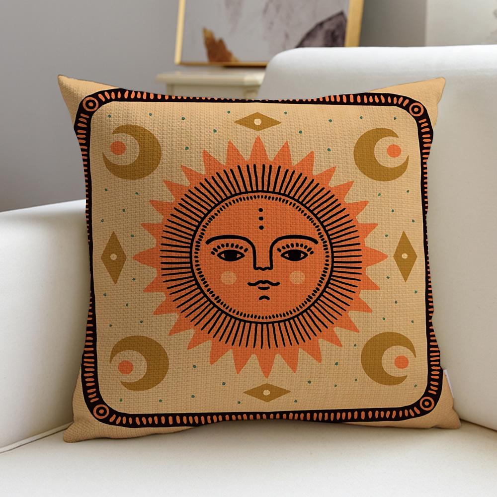 Warm SSun FaceS Cushion Cover Pcs Soft Decorative Square Cushion Covers X X Pillowcases for Sofa Couch Home Bedroom