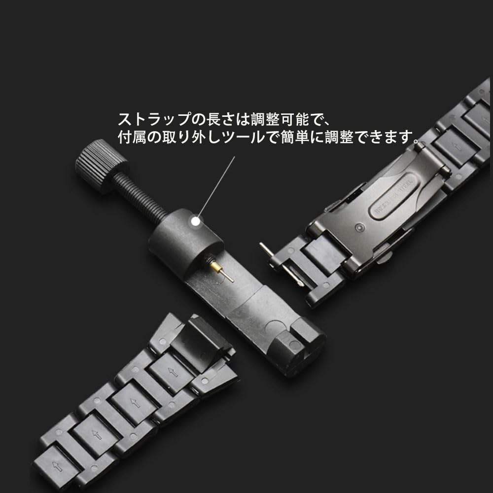 Small Square Watch Strap with Modified Plastic and Steel Strap for [Zealbeaty] DW5600/GBX-100/M5610/GA2100, 2616mm (Black)