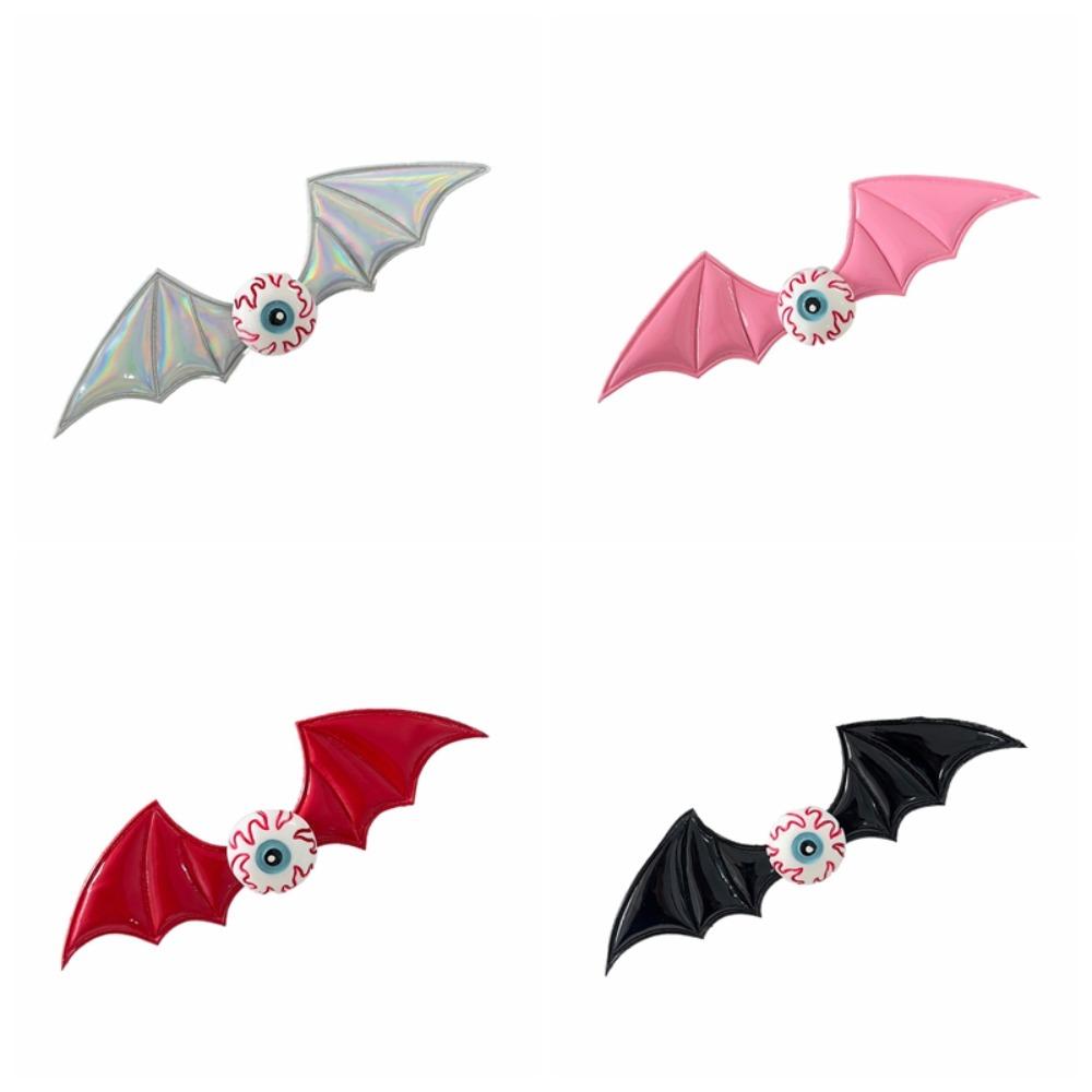 4PCS Cosplay Halloween Hairpin Resin Bat Duckbill Side Clip Punk Bat Wings Hair Clip  Festival Gifts