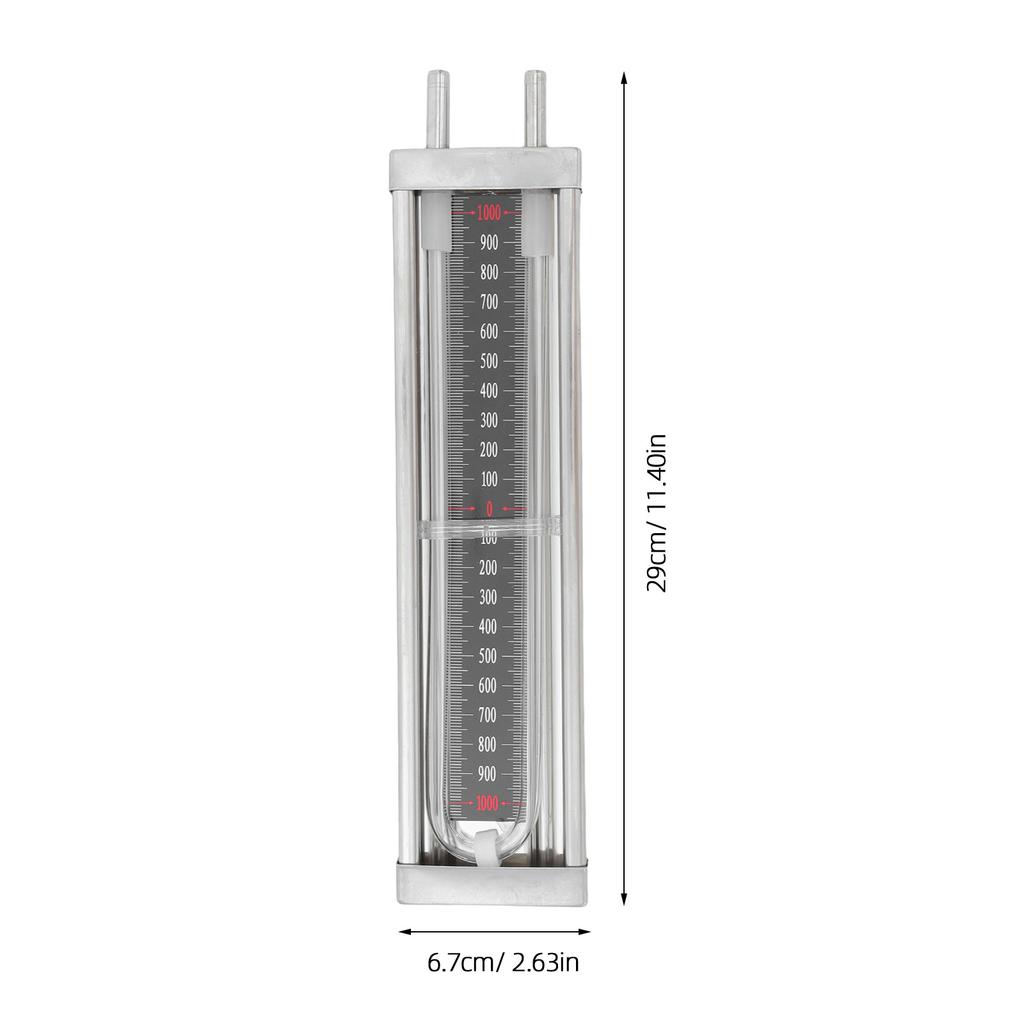 Gas Manometer Water Column Accuracy Gauge for Vacuum Pressure Indicator Tester U-tube