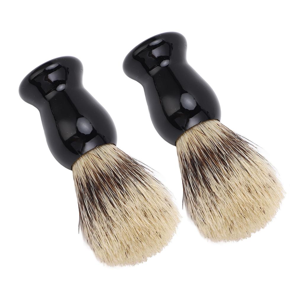 2 ks Holicí štětka pro muže Protiskluzová rukojeť Zvětšuje pěnu Měkké štětiny Štětka na pěnění vousů
