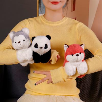 Cartoon Snapping Animal Snapping Bracelet Doll Fox Dinosaur Shark Plush Toy Doll Children's Bracelet Pendant