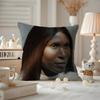 Honey Dijon Cushion Cover Anti-dustmite Pillowcase Invisible Zipper Silky Short Plush Sofa Cushion Cover