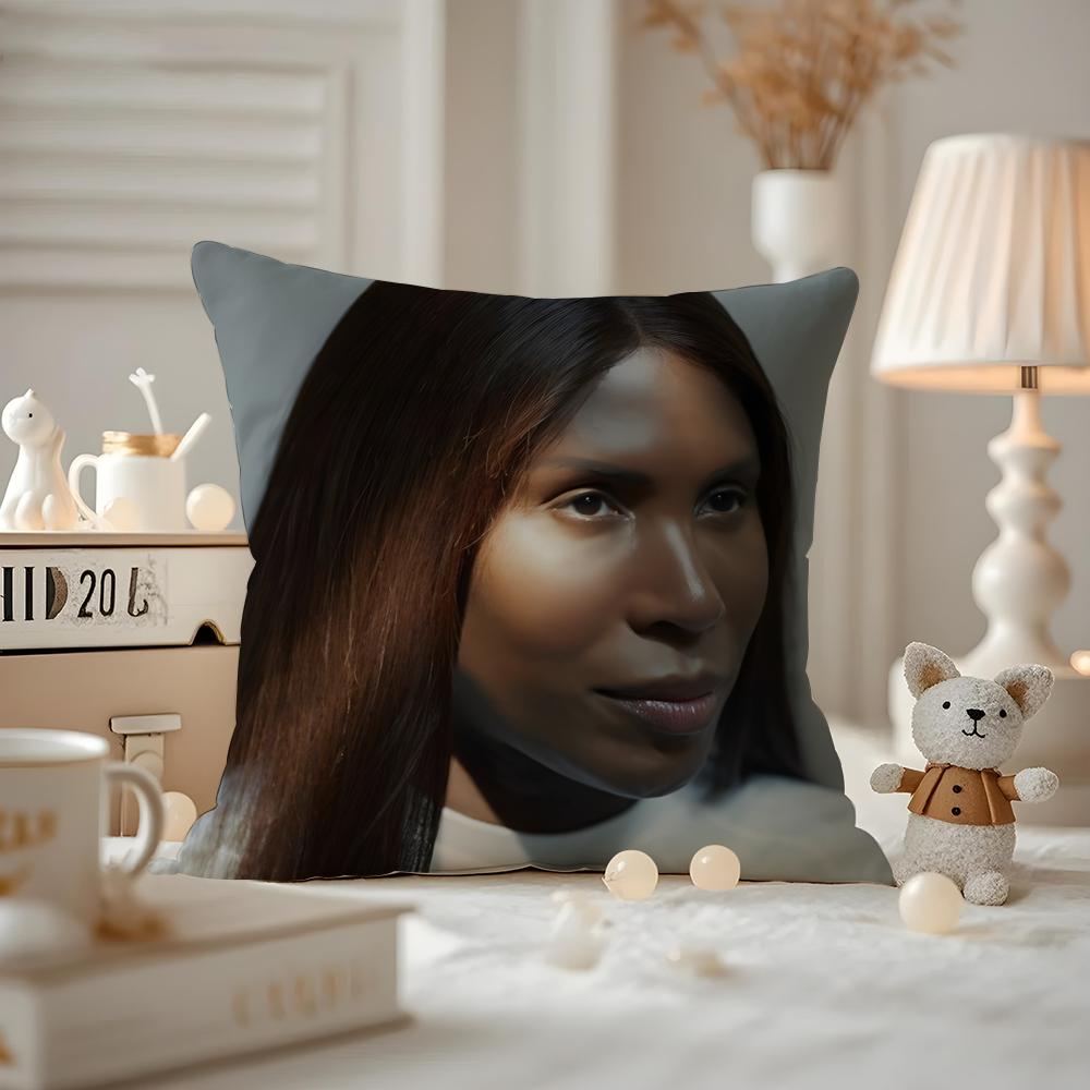 Honey Dijon Cushion Cover Anti-dustmite Pillowcase Invisible Zipper Silky Short Plush Sofa Cushion Cover