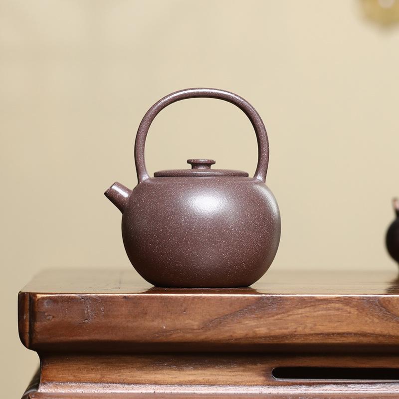 190ml Chinese Yixing Purple Clay Teapot Retro Household Handmade Tea Pot Beauty Tea Infuser Kettle Raw Ore Zisha Tea Set Teaware