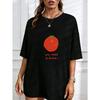 White Crew Neck T Shirt With Tomato Print And We Need A Break Text For Casual Wear