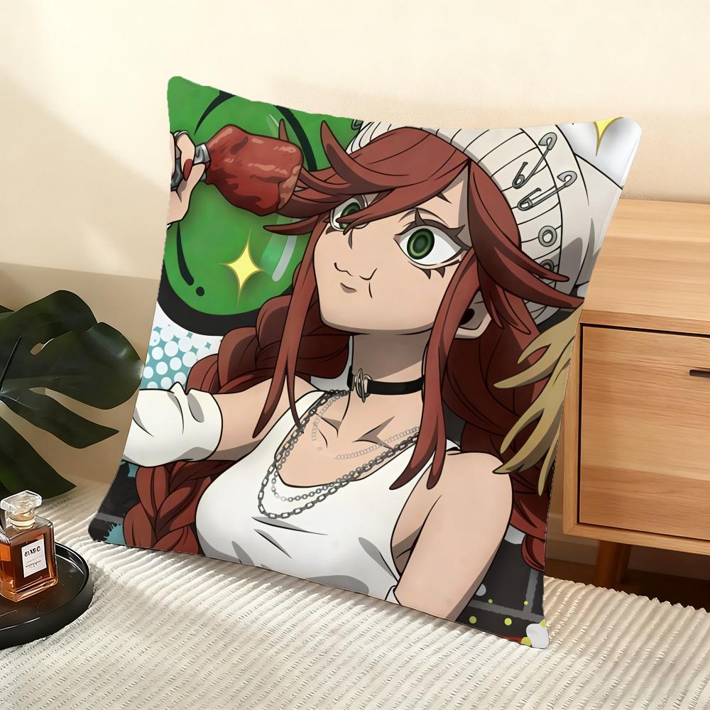 Anime G-Gachiakuta Cushion Cover Soft Short Plush Pillow Cover Smooth Cozy Texture Aesthetic Cushion Case Home Decor