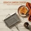 Foldable Camping Stove Toaster Stainless Steel Portable Toaster Outdoor Toaster  Backpacking