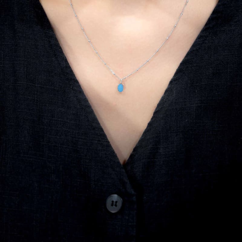 HARANG HR 23n_Blue Opal Necklace