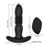 APP-Controlled Wireless Silicone Telescopic Vibrating Anal Plug for Climax and Massage