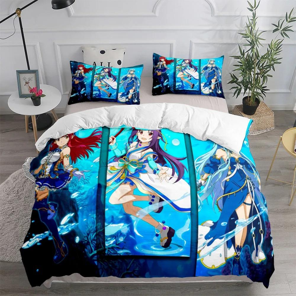 Sword Art Bettbezug Set UK Einzelbett Doppelbett Kingsize US Twin Full Queen Größe Anime Bettwäsche Set