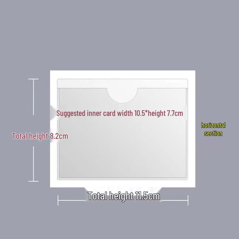 Self-Adhesive Transparent Warehouse Material Identification Card Holders