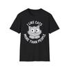 I Like Cats More Than People Funny Cat Lover Introvert Gift Idea T Shirt