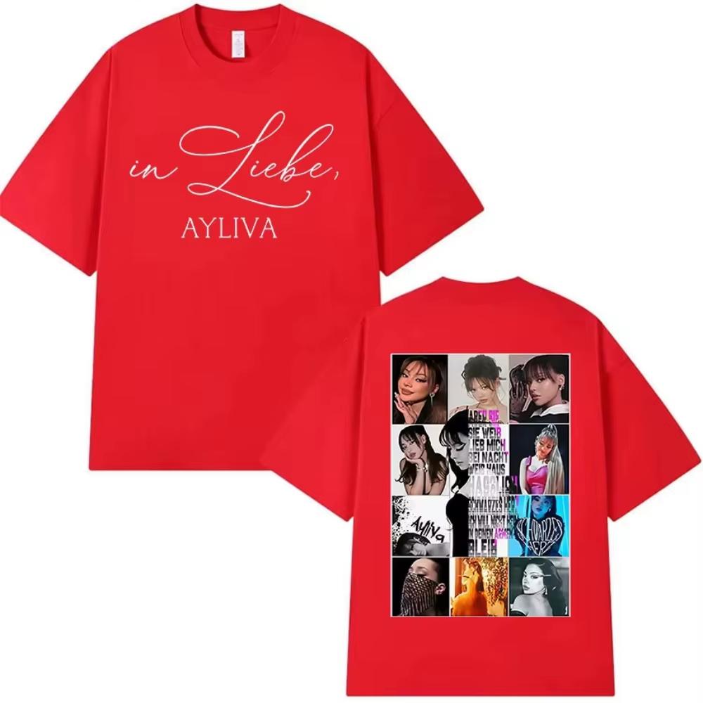 Sommer 2026 Neues Elliva Album Tour Unisex T-Shirt Mode Heißer Verkauf Unisex und Unisex Gleicher Stil Rundhals Bedrucktes T-Shirt