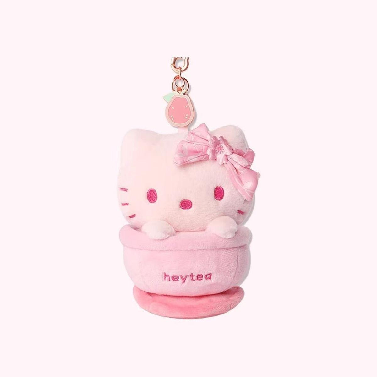 Fruit Plush Doll Hello Kitty Plush Pendant Doll Cartoon Plush Toy Soft Plush Toy Girl Christmas Gift Bag Pendant