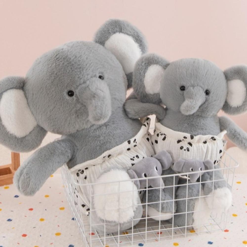 Creative Cartoon Elephant Plushie Cute Animal Stuffed Toys Run Elephant Plush Doll  Boys and Girls