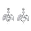 Summer New Open Heart I Love You Nan Dad Diy Bead Fit Original Charms Silver 925 Bracelet Jewelry Women Acessories