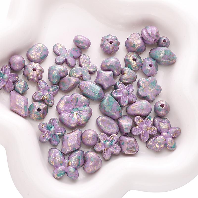 10g/bag 5-20mm Acrylic Imitation Picasso Blend Beads DIY Bracelet Necklace Earrings Jewelry Accessories
