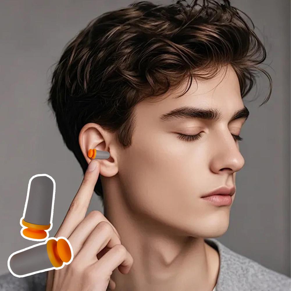 PU Soundproof Sleeping Earplugs Soft Slow Rebound Anti-Noise Student Learning Earplug for Sleep Special Mute Noise Protection