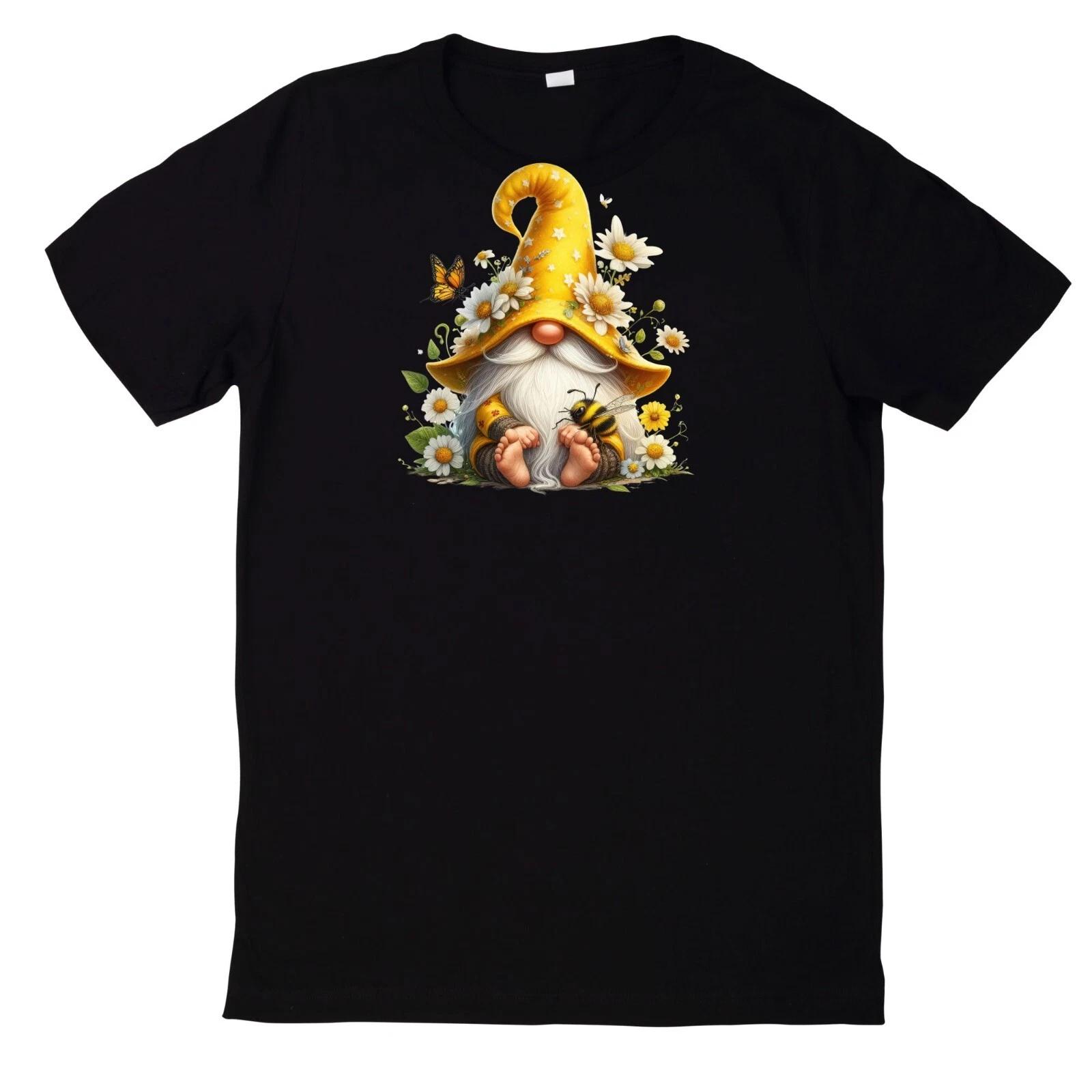 T-Shirt Lustiges Zwerg und Tier Motiv Baumwolle XXXL
