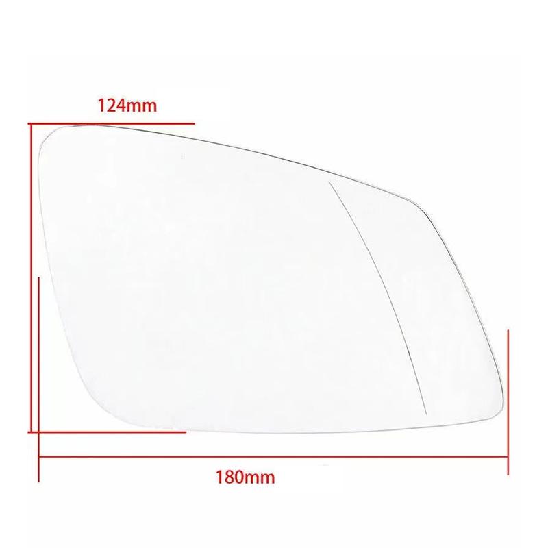 Heated Rearview Mirror Lens for BMW 5/6/7 Series E60 E61 F07 F10 Replacement