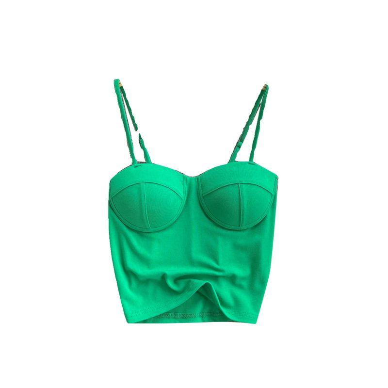 European and American Sexy Outdoor All-Matching Pure Color Camisole