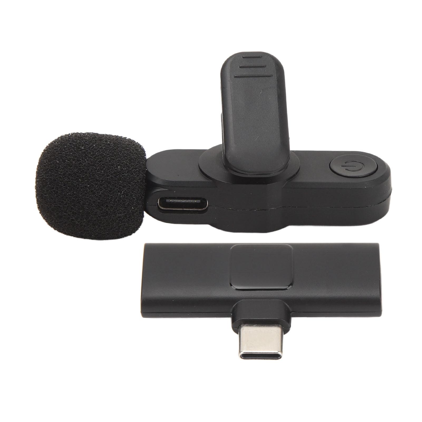 

Беспроводной петличный микрофон с шумоподавлением, мини-пристегивающийся микрофон, оборудование для потоковой передачи в реальном времени