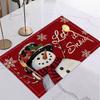 4/6/8PCS Christmas Tree Placemats Linen Non Slip Table Mats Rectangular Non Slip Dining Table for Kitchen Home Decor Essentials