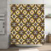 Blue Yellow White Shower Curtain Waterproof Bath Decorative Pattern Wall Hanging Decoration 3D Print Customizable Size Available