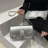 Einfarbige Schnalle Achseltasche Vintage Spicy Girl Handtasche Lässige Y2k Umhängetasche Damen